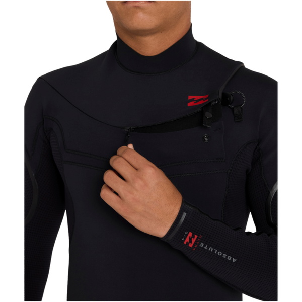 2026 Billabong Mens Absolute Ultra 5/4mm Chest Zip Wetsuit ABYW100285 - Black